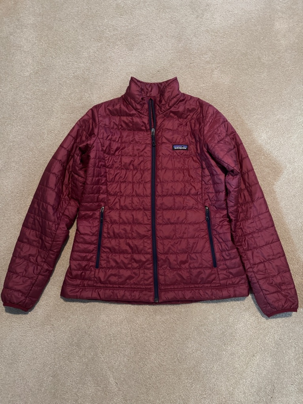 Patagonia Women's Quilted Nano Puff Jacket - Burgundy